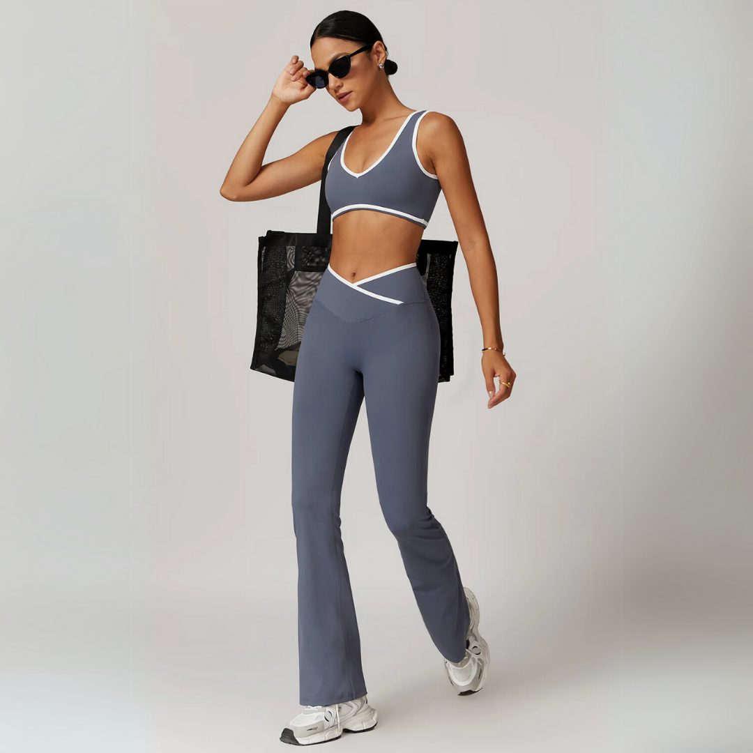 THE SERINA CONTOUR FLARE LEGGINGS