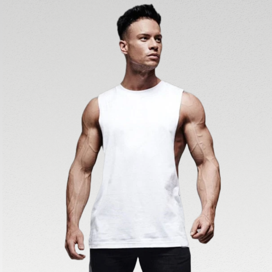 Sequoia Men's Gym Singlet - High-quality, stylish workout gear for confident and comfortable fitness sessions.