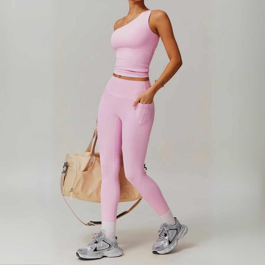 THE IRIS ONE SHOULDER TOP