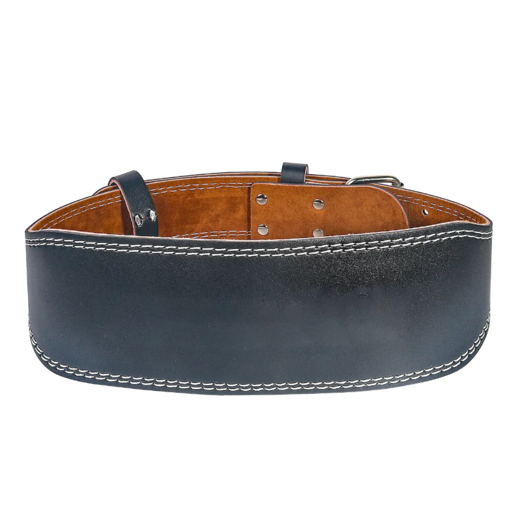 Premium Double-Sided Leather Weight Lifting Belt: Pinnacle of strength, durability, and style for serious athletes. Engineered with double-sided leather for toughness in the toughest workouts. Top-grade stainless steel hardware with a durable double-pin steel buckle for a secure fit. Suede-lined for ultimate comfort during long lifting sessions. Additional padding for skin protection and firm back support. Unleash your power and take your lifts to new heights with this high-performance weight lifting belt.