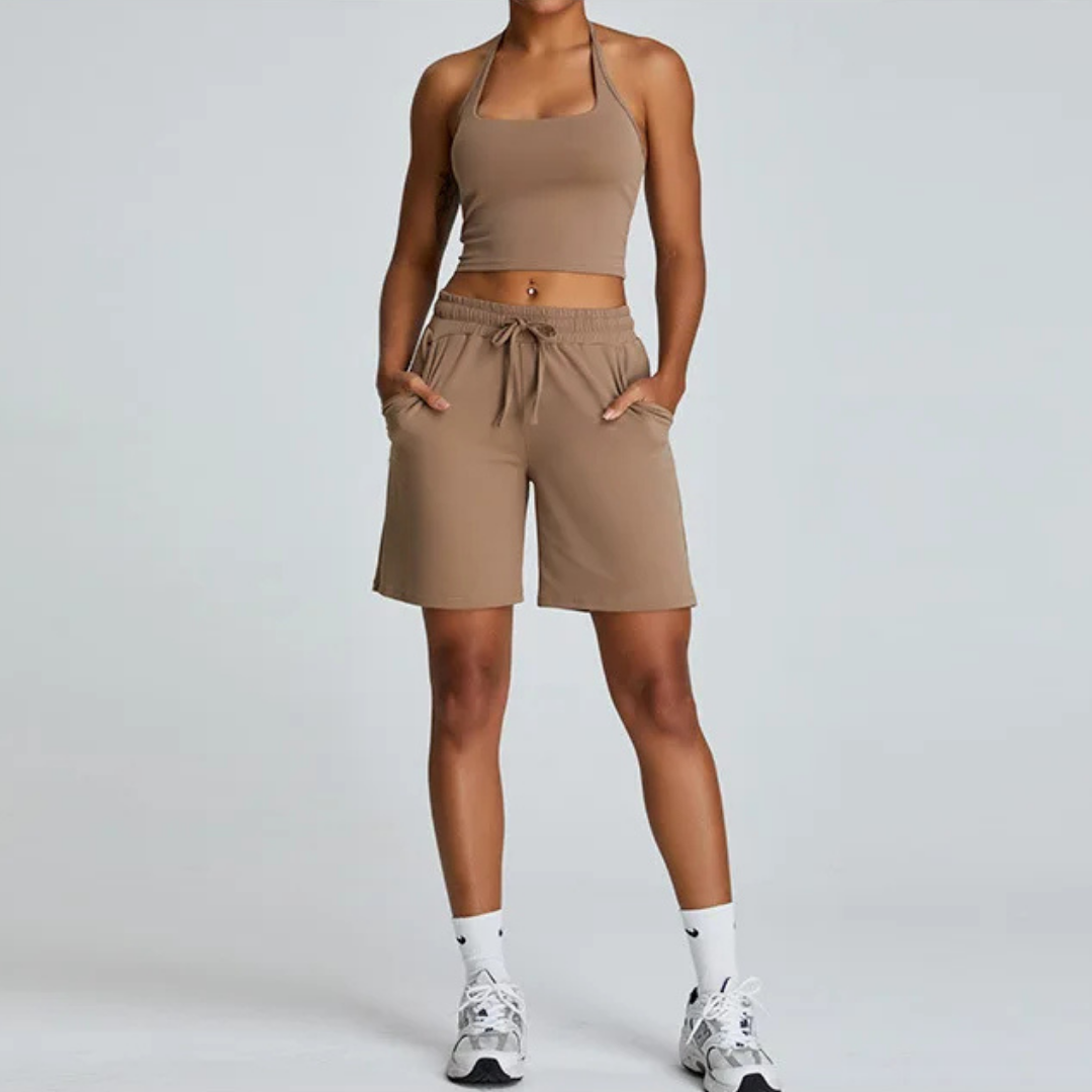 OLENNA HALTER NECK SINGLET