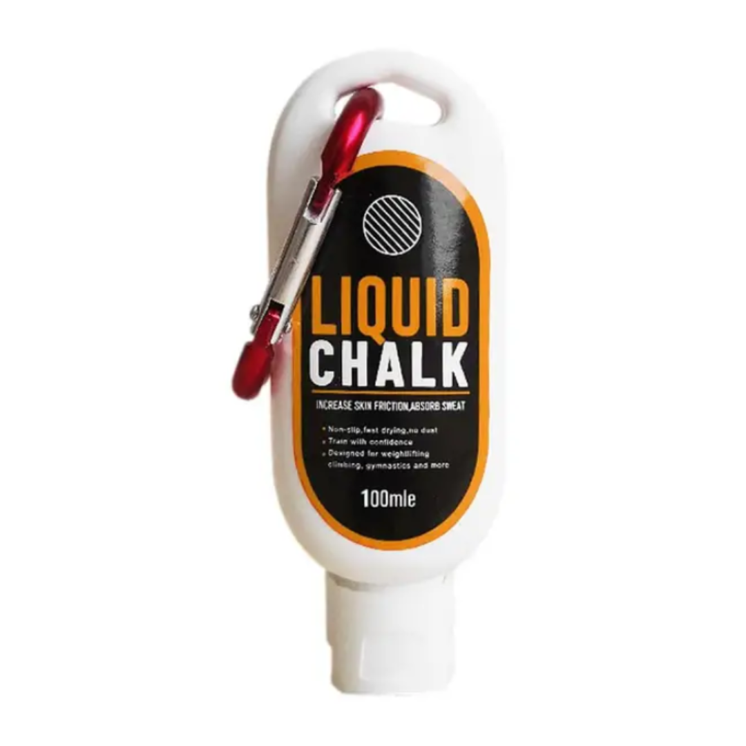 Liquid Chalk: Your Secret Weapon for Enhanced Grip - Precision Application, Magnesium Carbonate Magic, and On-the-Go Versatility with Carabiner Attachment. Available in 30ml, 50ml, and 100ml Bottles, redefine your grip experience wherever your active pursuits take you