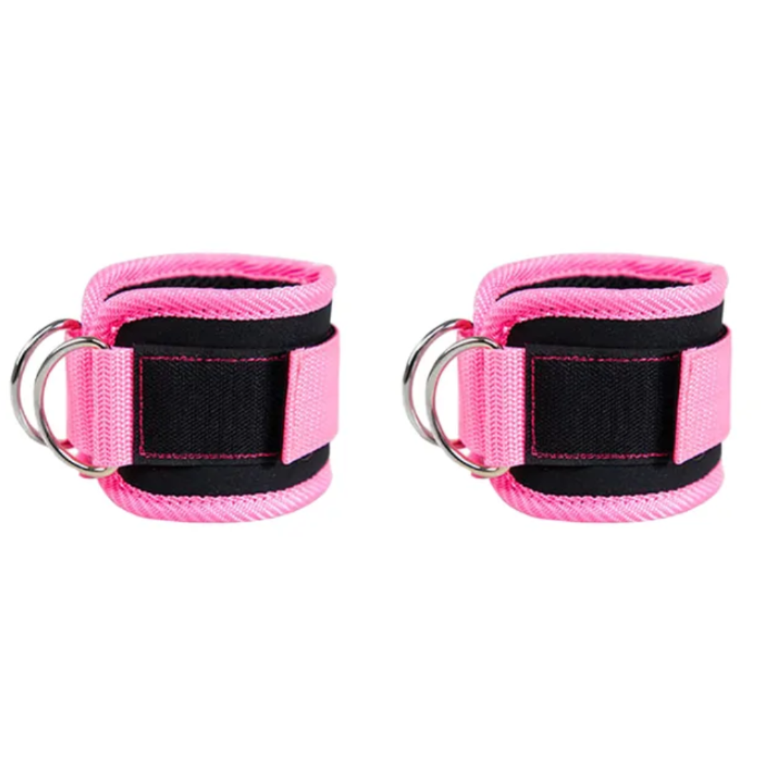 Elevate your leg day routine with enhanced resistance, improved muscle engagement, and faster results. Crafted for comfort and durability, featuring soft, breathable padding and robust construction for intense exercises. Must-have for leg and glute workouts, perfect for cable machine exercises. Experience targeted muscle activation and achieve your fitness goals with precision. Compact, lightweight, and portable for workouts anywhere, anytime. Take your fitness to the next level with Ankle Straps.