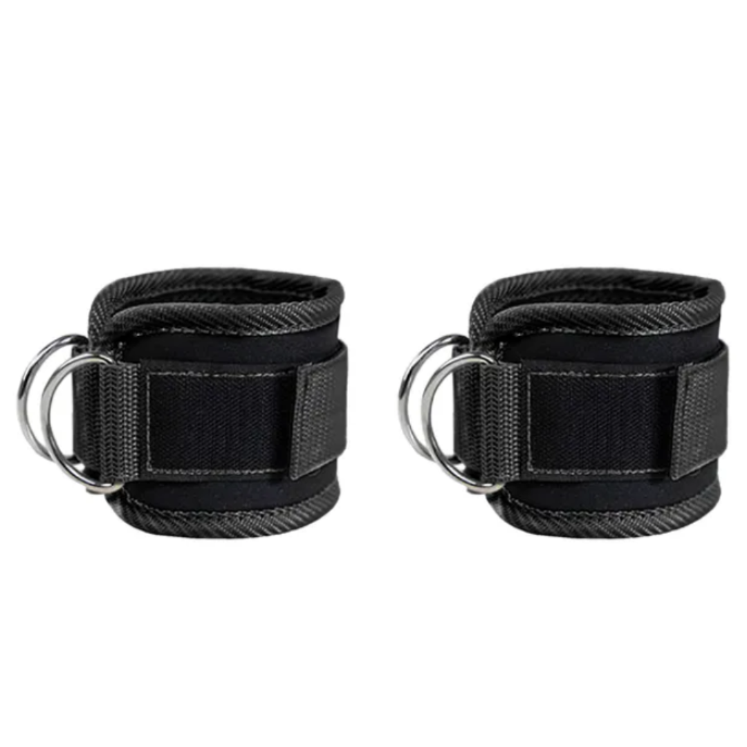 Elevate your leg day routine with enhanced resistance, improved muscle engagement, and faster results. Crafted for comfort and durability, featuring soft, breathable padding and robust construction for intense exercises. Must-have for leg and glute workouts, perfect for cable machine exercises. Experience targeted muscle activation and achieve your fitness goals with precision. Compact, lightweight, and portable for workouts anywhere, anytime. Take your fitness to the next level with Ankle Straps.