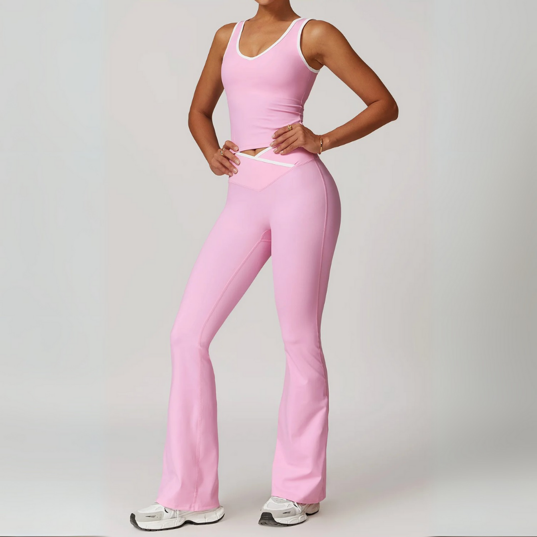 ARALINA FLARED LEGGINGS & SINGLET SET