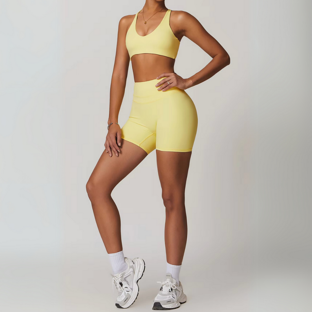 THE EMMELINE HIGH WAISTED SHORTS SET