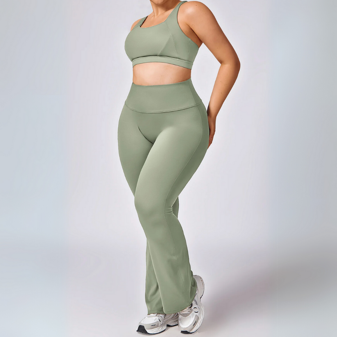 THE SABLE HIGH-WAISTED FLARED LEGGINGS