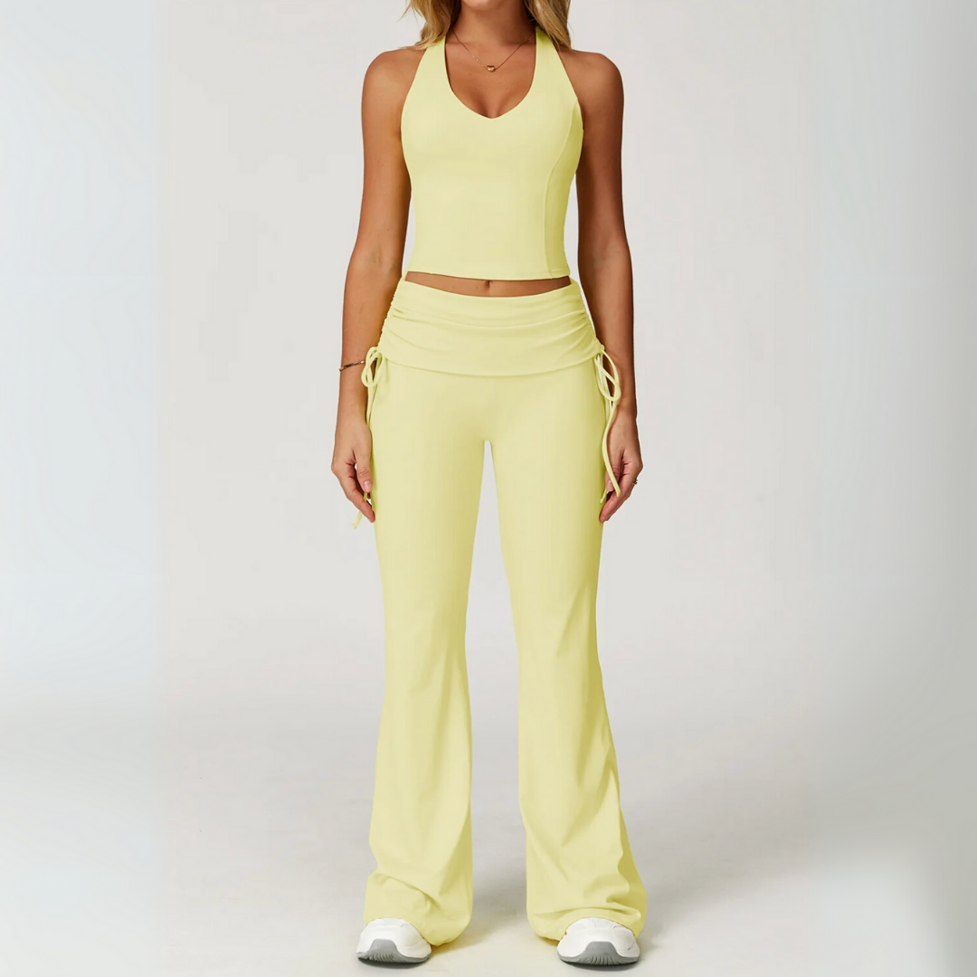 MECCA RACERBACK CROPPED SPORTS BRA