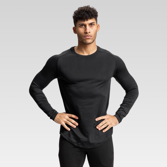 Sebastian Men's Long Sleeve Shirt - Premium Broadcloth, Polyester/Spandex Blend, Casual Elegance