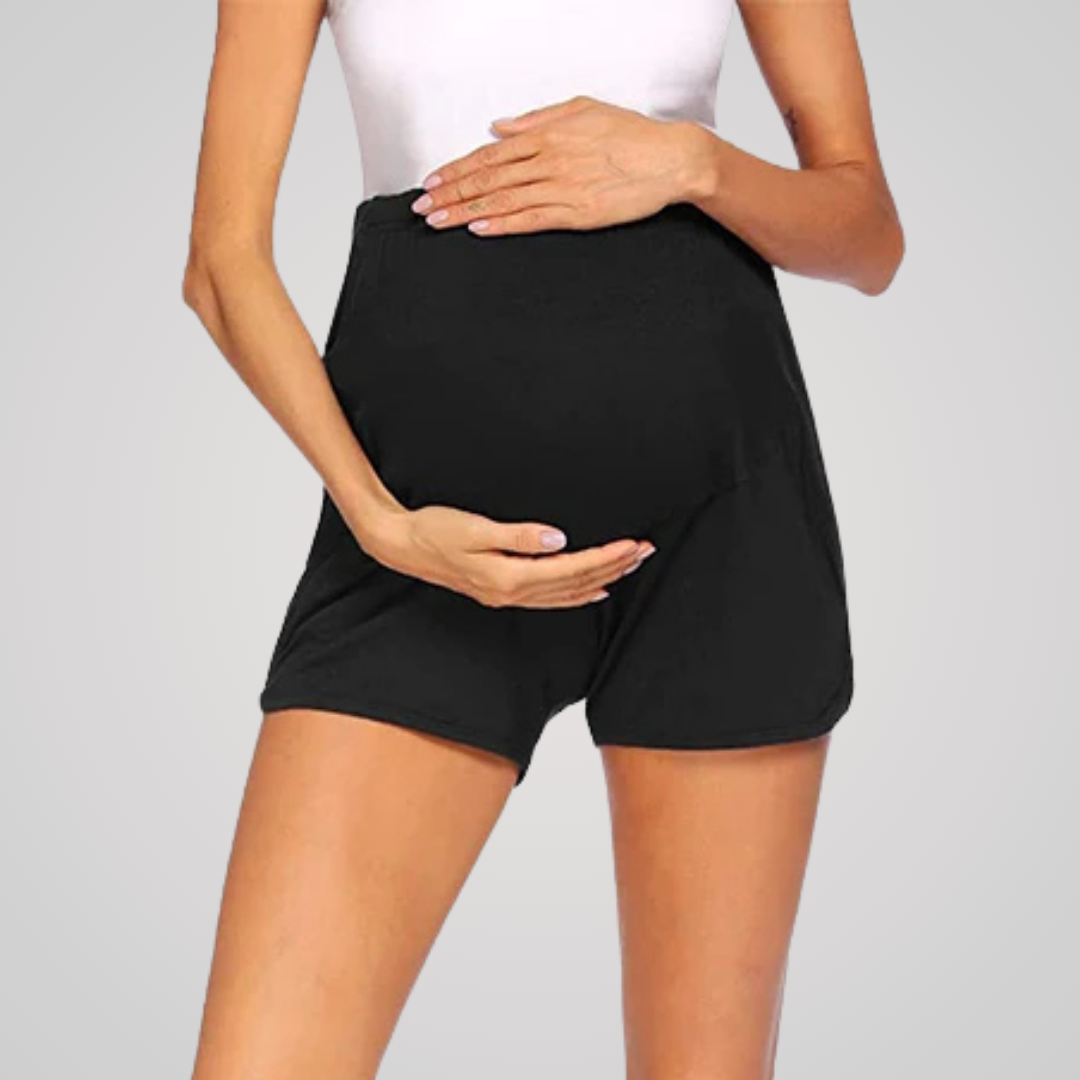 CHARTRES HIGH WAISTED MATERNITY SHORTS