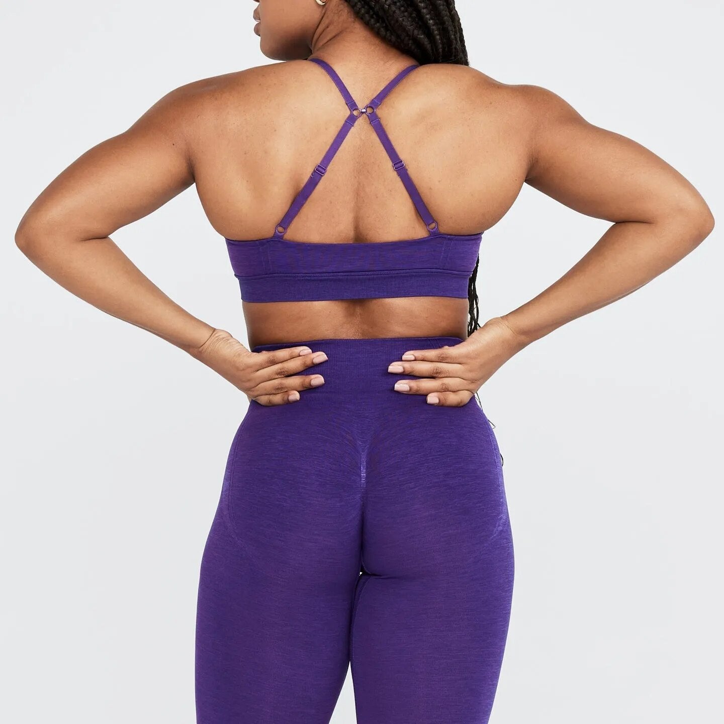 Callista Cross-Back Sports Bra: High-performance nylon/spandex blend for support in challenging workouts. Breathable design, quick-dry technology, and seamless comfort for unbeatable confidence in your fitness journey.