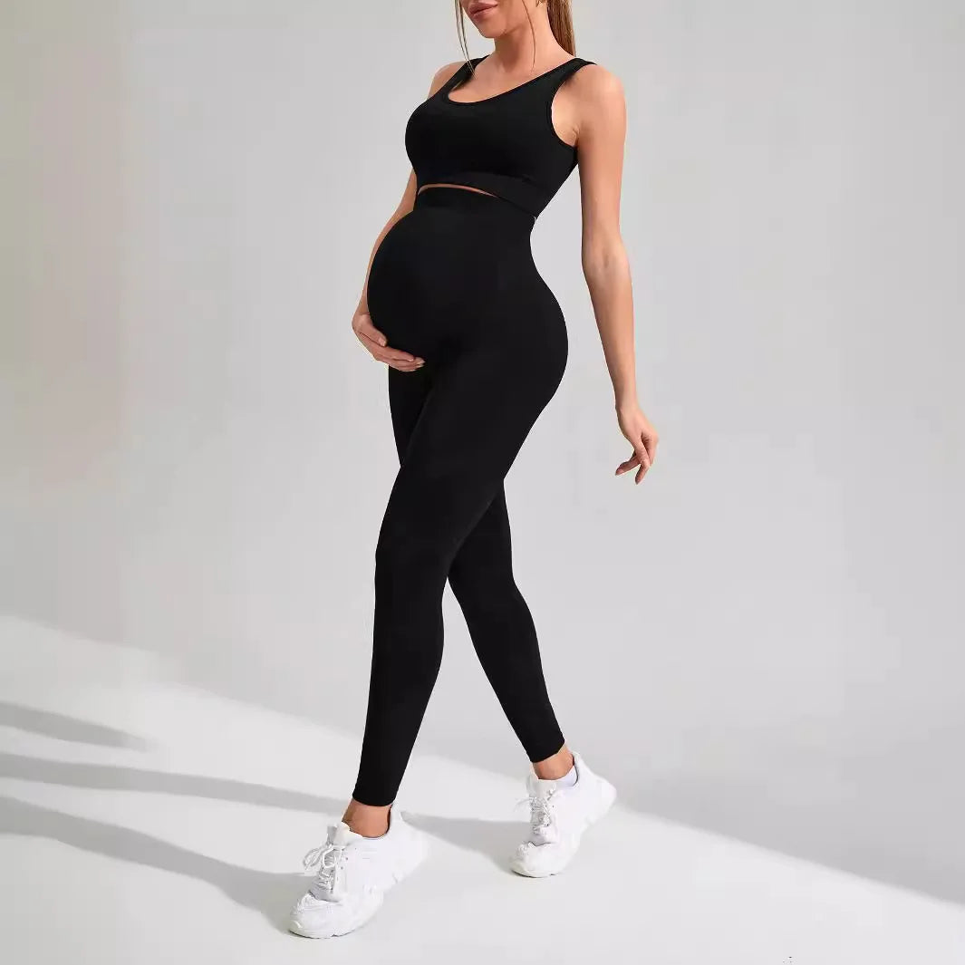 MALIA HIGH WAISTED LEGGINGS AND SPORTS BRA MATERNITY SET