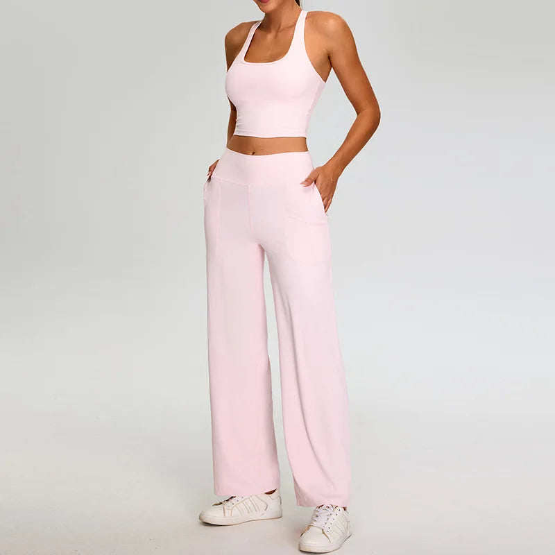 YALA RIBBED YOGA SET