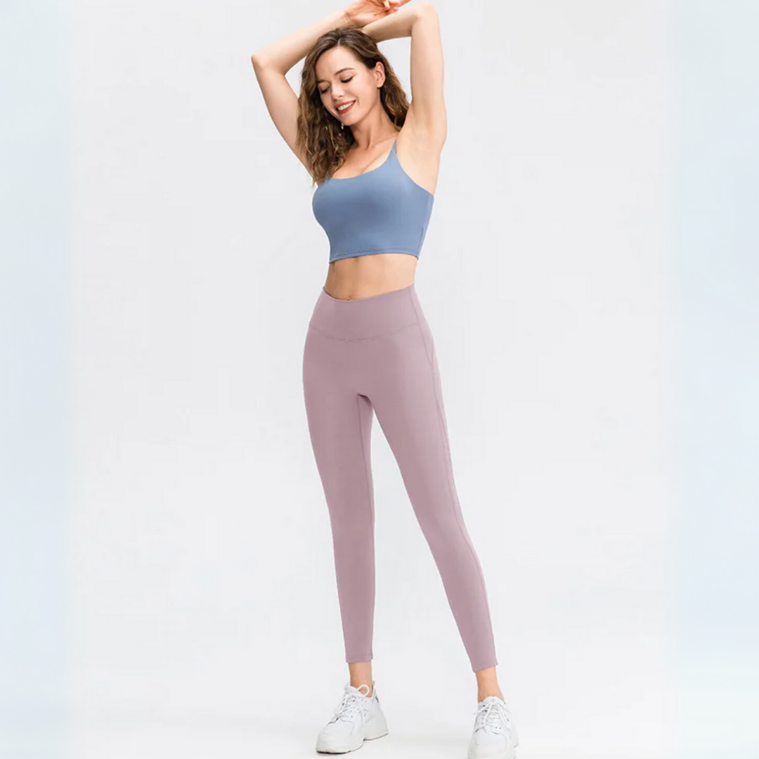 THE DAWN MESH PANEL SEAMLESS LEGGINGS-Leggings-Gym Giants