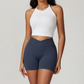 LUMEN V WAISTED SHORTS-Shorts-Gym Giants