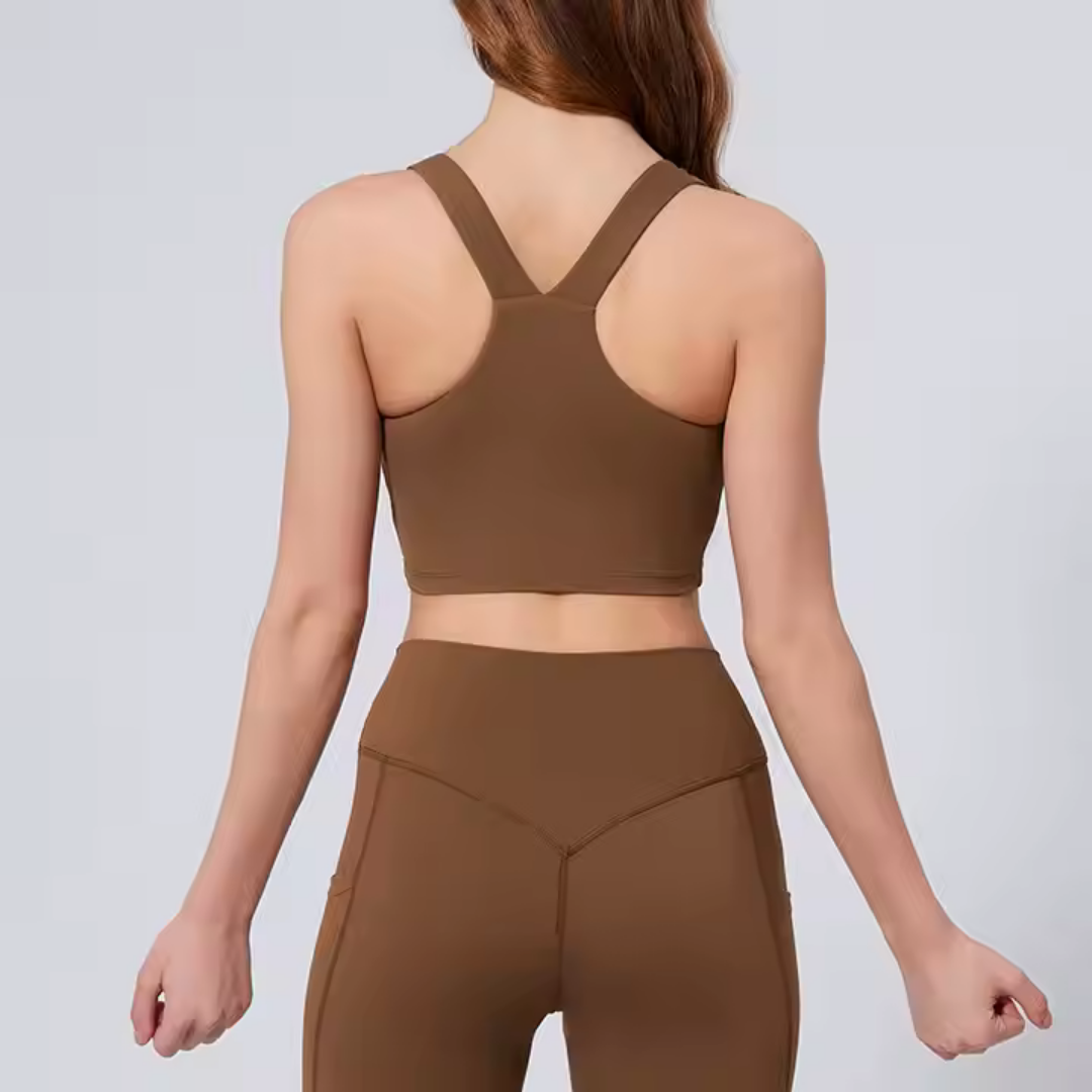 ARDEA SEAMLESS RACERBACK SPORTS BRA