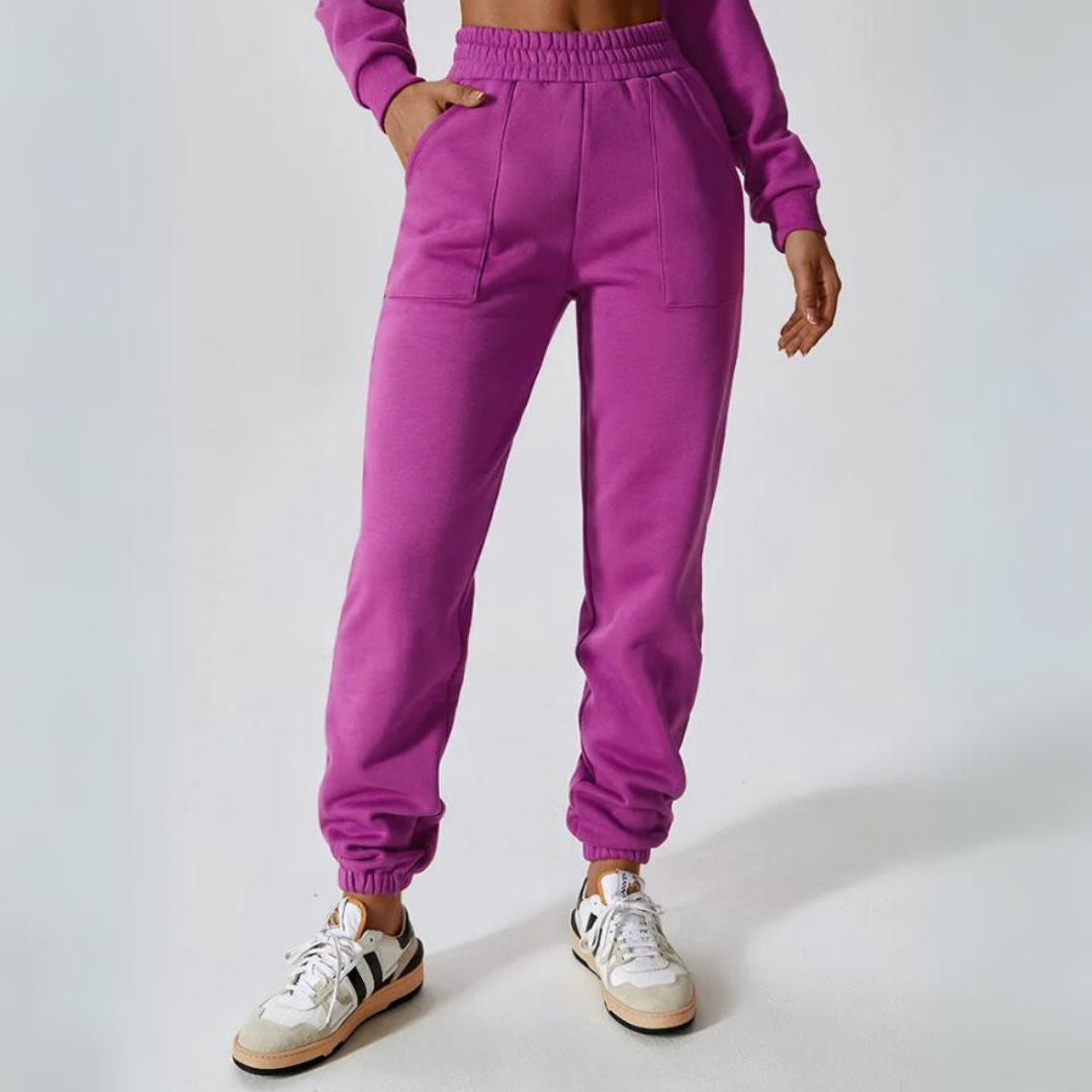 Raleigh Sweatpants - Luxurious polyester, tailored fit, and elastic drawstring waistband redefine casual elegance. Versatile and chic, perfect for every occasion.