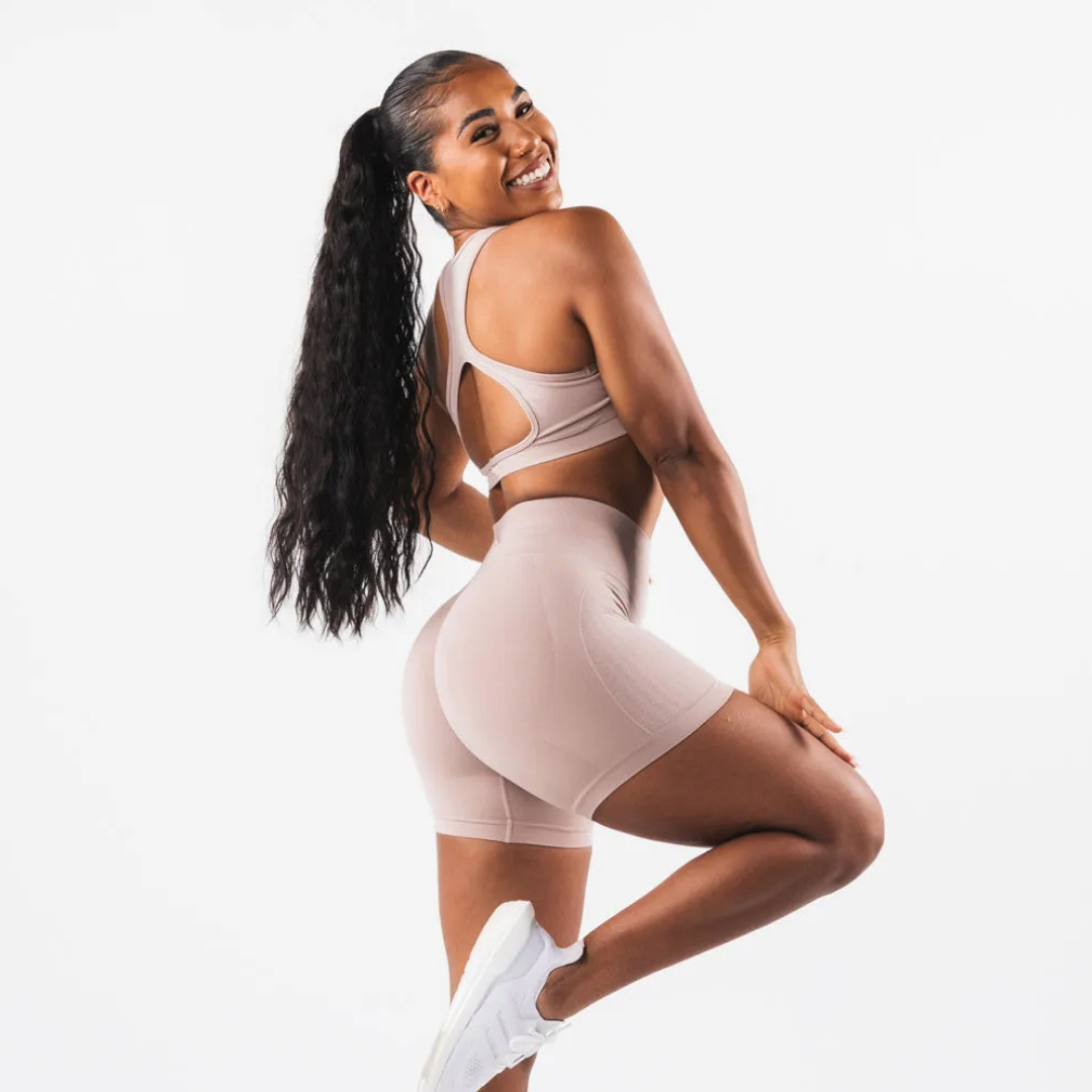 THE ACCENT SEAMLESS BOOTY CONTOUR SHORTS-Shorts-Gym Giants