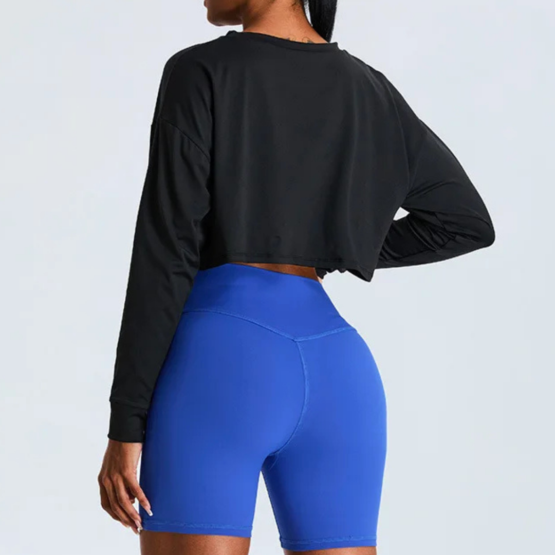 CORINNA CROPPED LONG SLEEVE