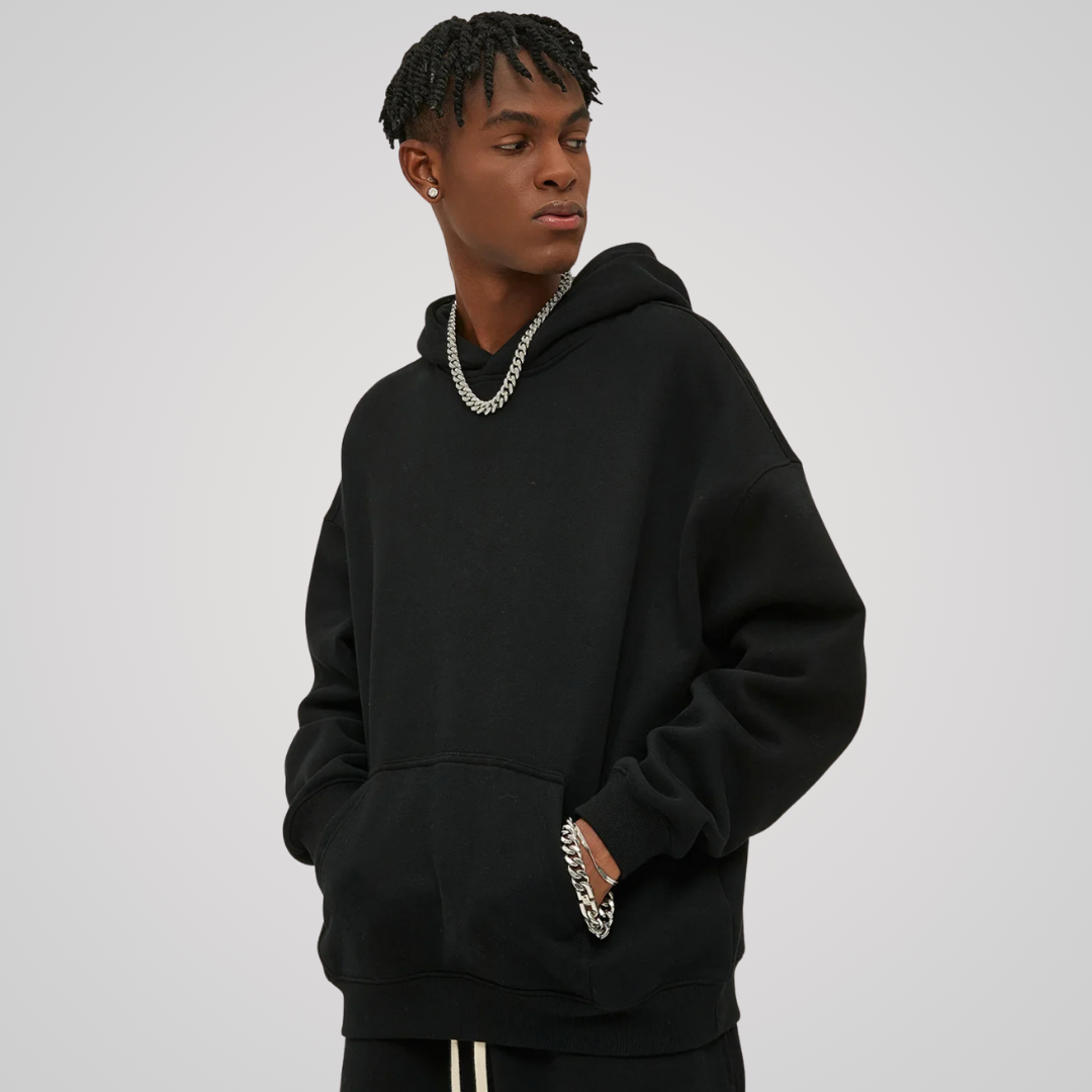 VEIL FLEECE-LINED UNISEX COTTON HOODIE