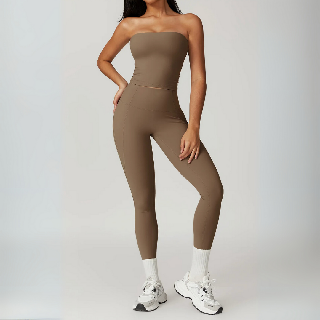 GALICIA BANDEAU & HIGH-WAISTED LEGGINGS SET