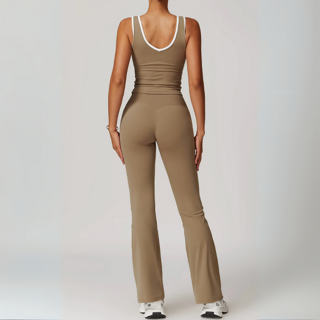 ARALINA FLARED LEGGINGS & SINGLET SET