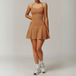 AMALINA V-NECK TENNIS DRESS