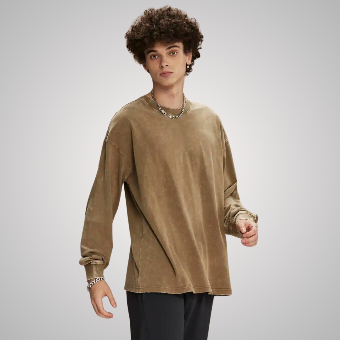THE TURO DISTRESSED LONG SLEEVE