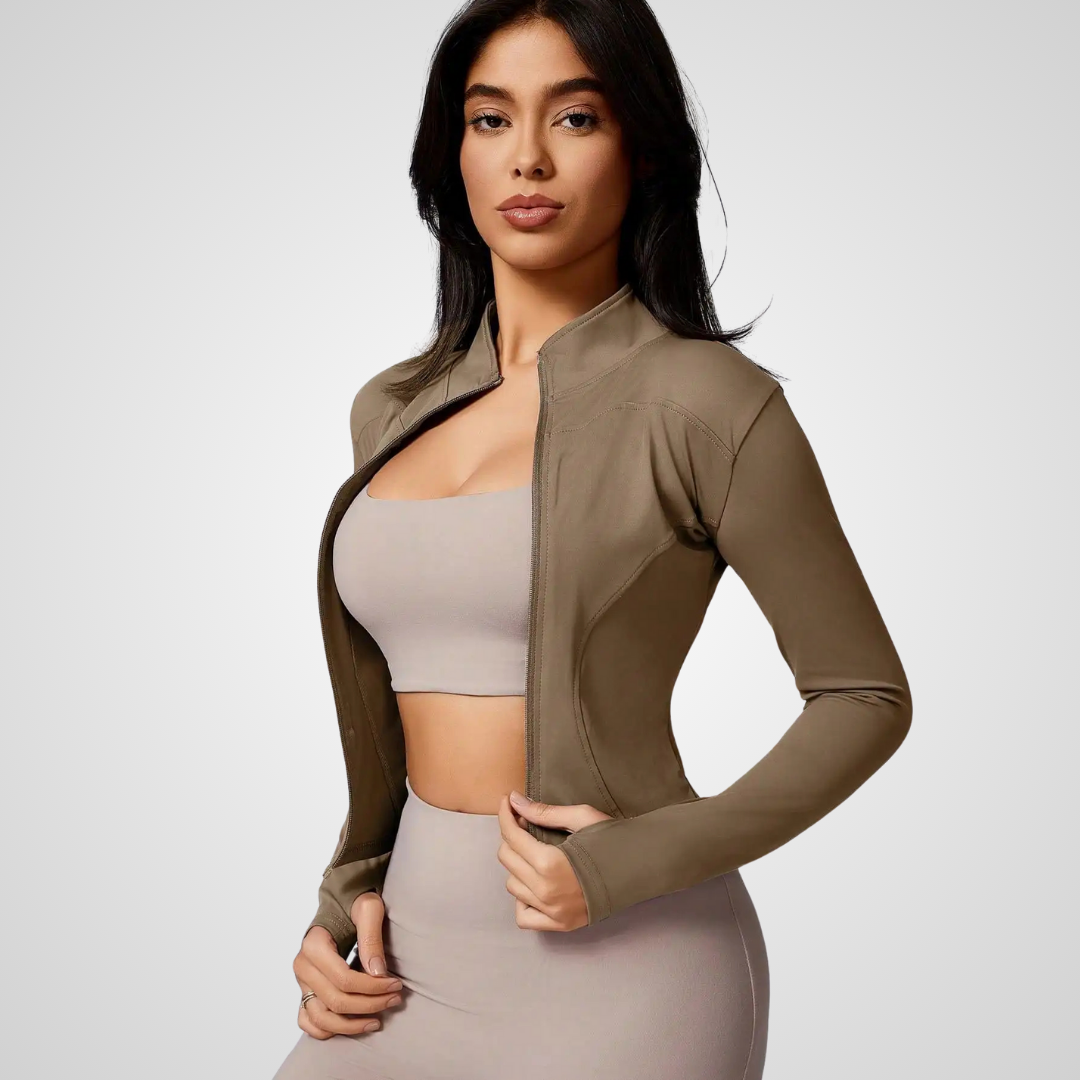 THE INDIRA CONTOUR ZIP JACKET-Jackets-Gym Giants