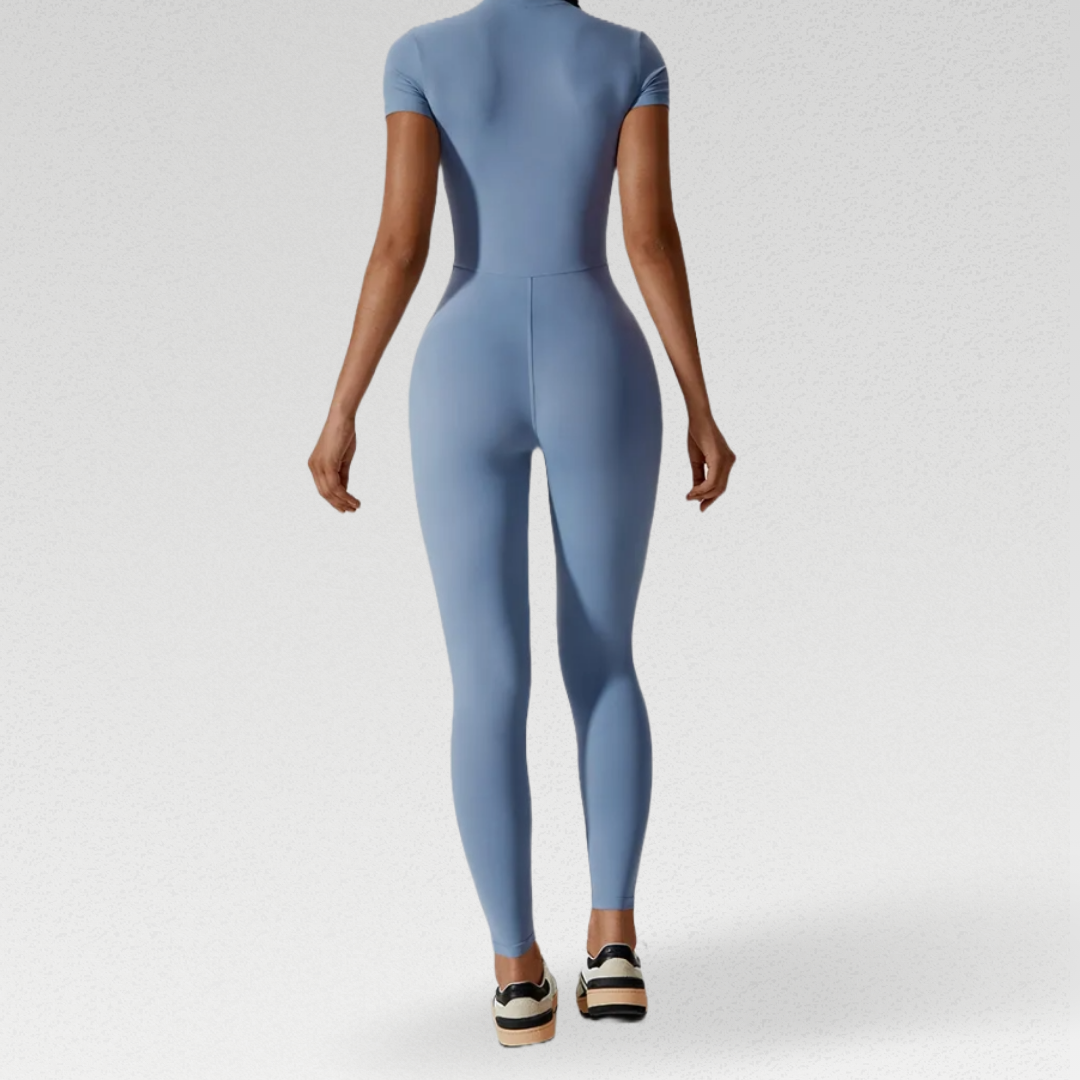 Chicago Jumpsuit - Elevate your fitness game with this quick-dry, breathable, and compression-enhanced activewear. Crafted from durable nylon/spandex fabric, it ensures comfort, style, and lasting performance for your intense workouts.
