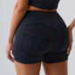 VIANA SEAMLESS MID-RISE SHORTS