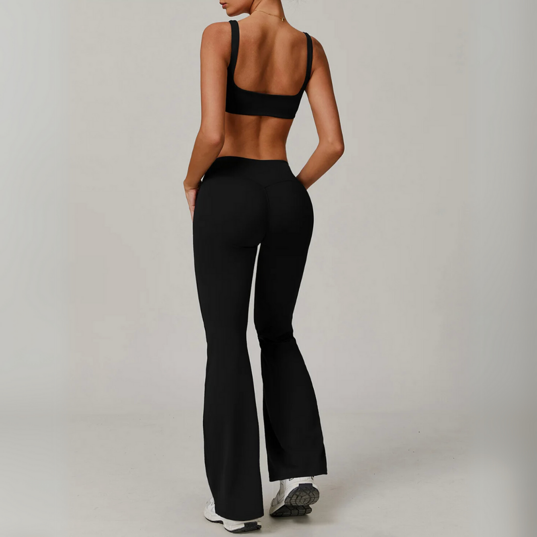 HADLEY SEAMLESS V-CROSS FLARE SET