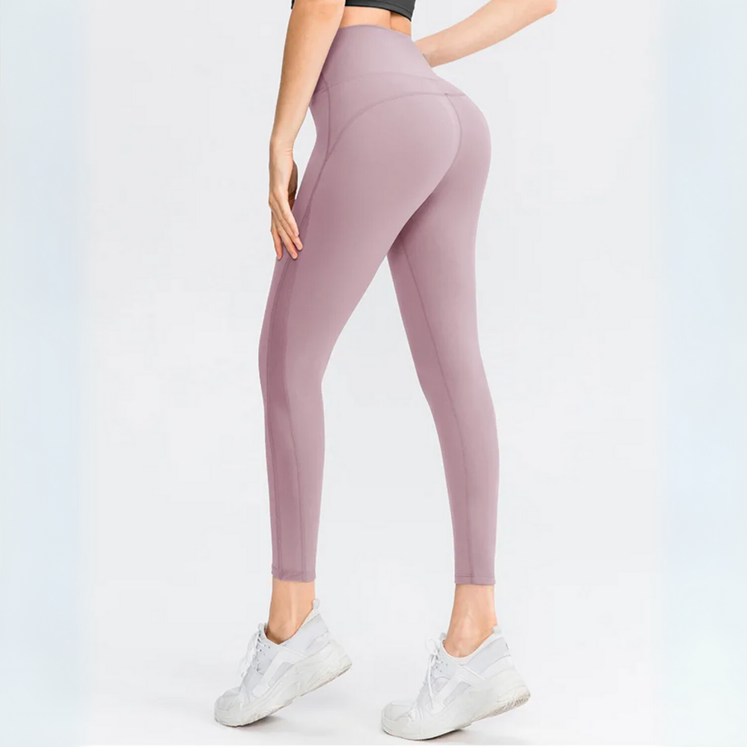 THE DAWN MESH PANEL SEAMLESS LEGGINGS-Leggings-Gym Giants