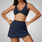 RHODESIA TWIST FRONT SPORTS BRA & SKIRT SET