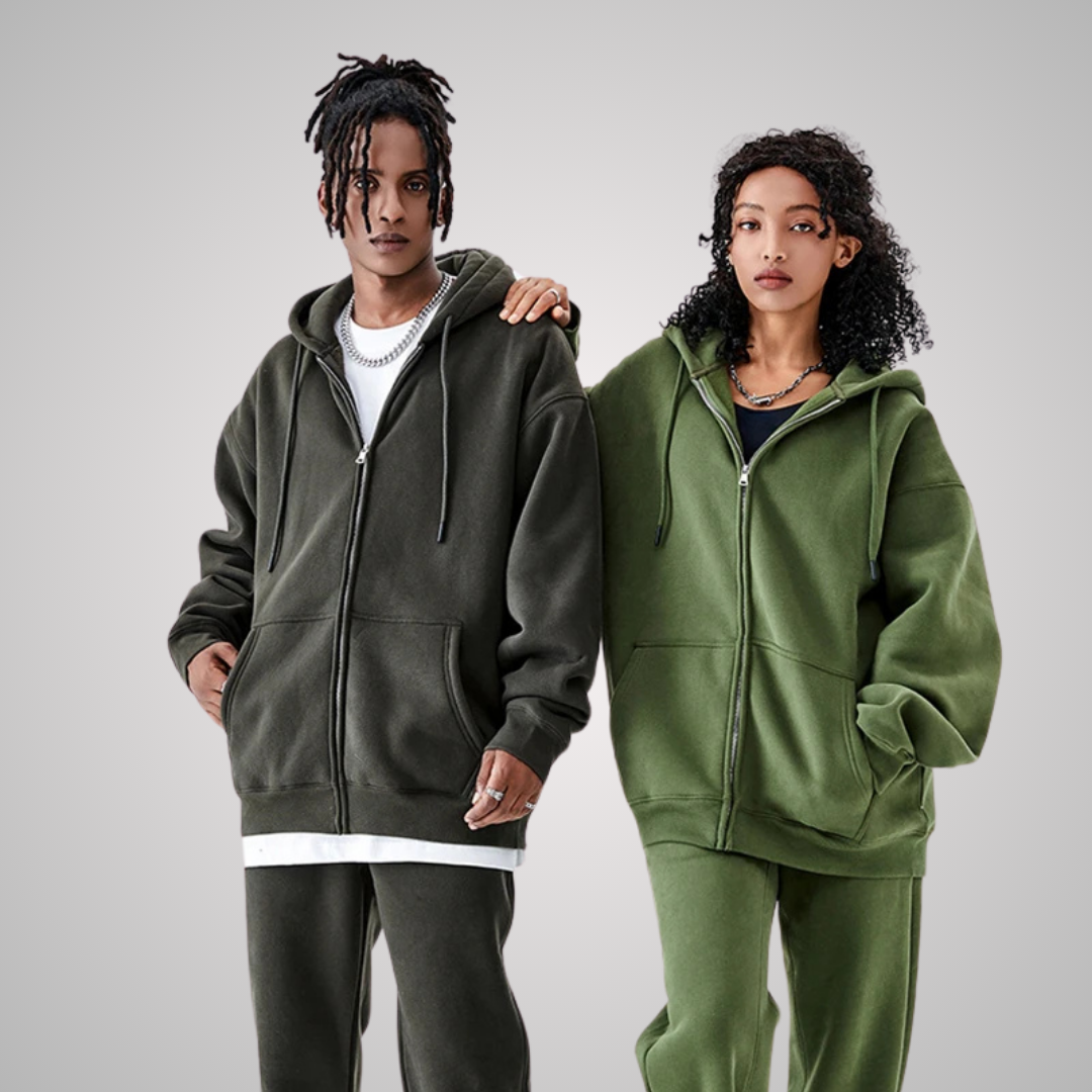 MODENA UNISEX ZIP FRONT HOODIE