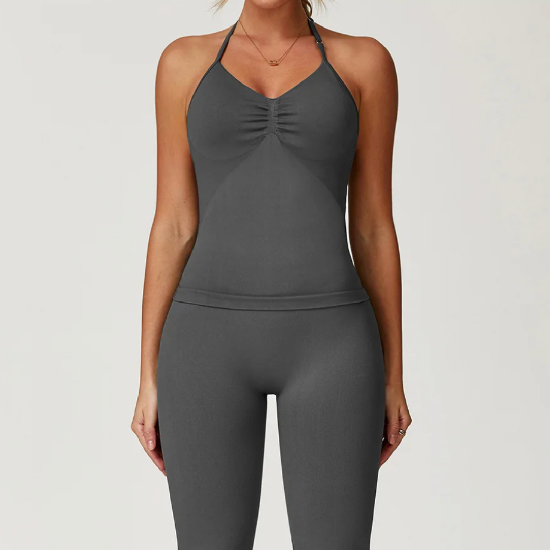 AURORA SEAMLESS HALTER SINGLET