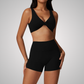 RHODESIA TWIST FRONT SPORTS BRA & SHORTS SET