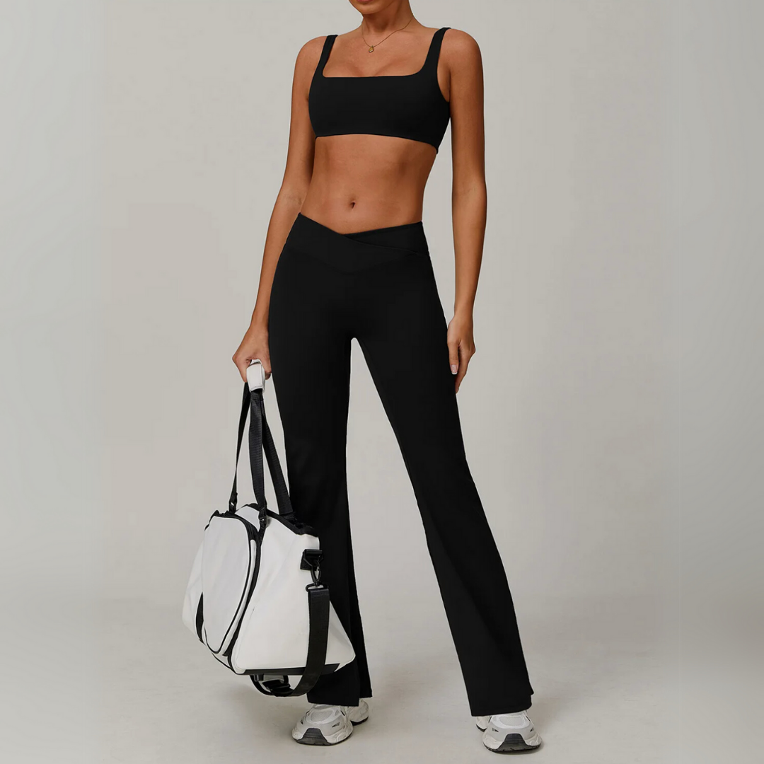 HADLEY SEAMLESS V-CROSS FLARE SET