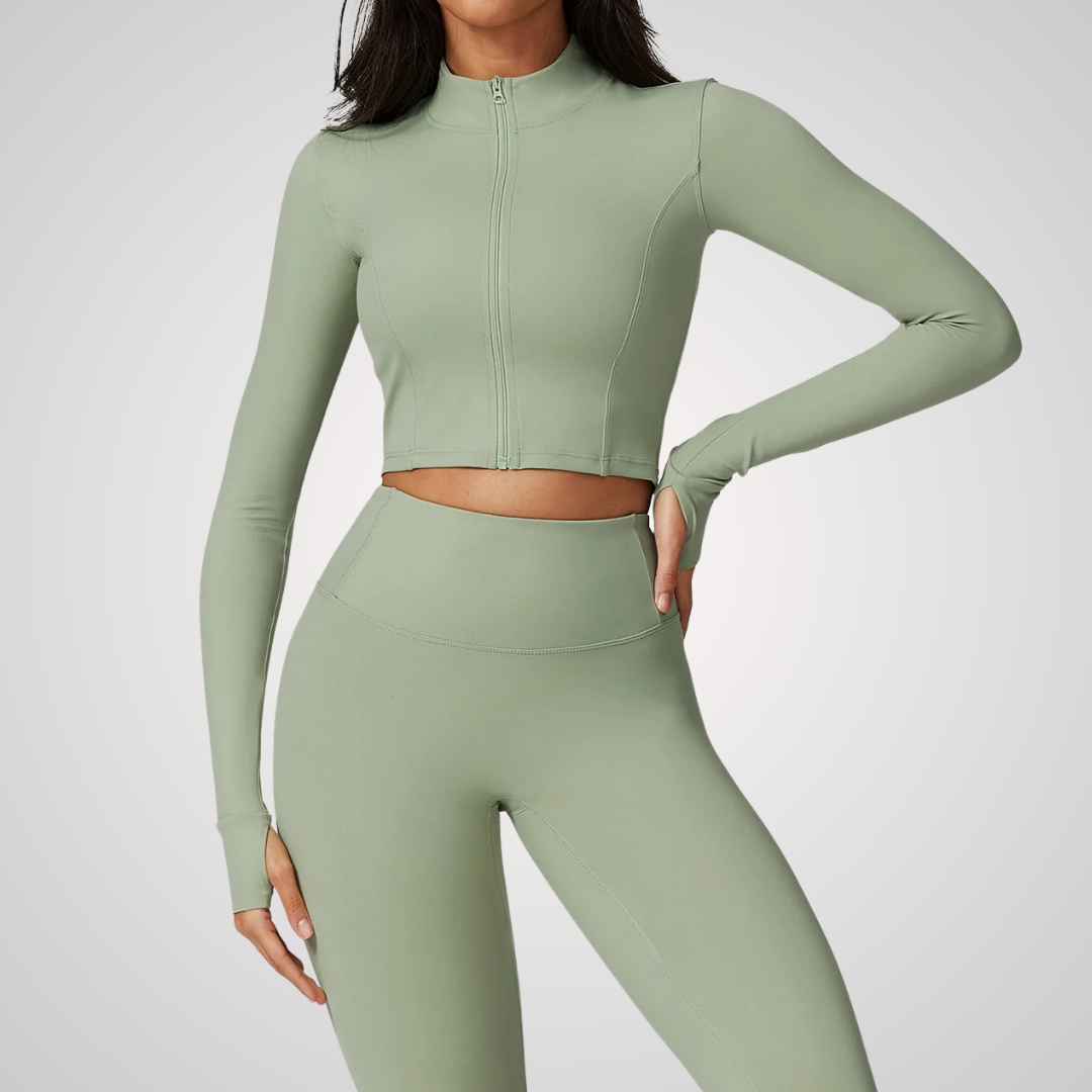 THE SABLE CROPPED TRAINING JACKET