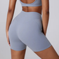 FAWN SEAMLESS HIGH-WAISTED SHORTS