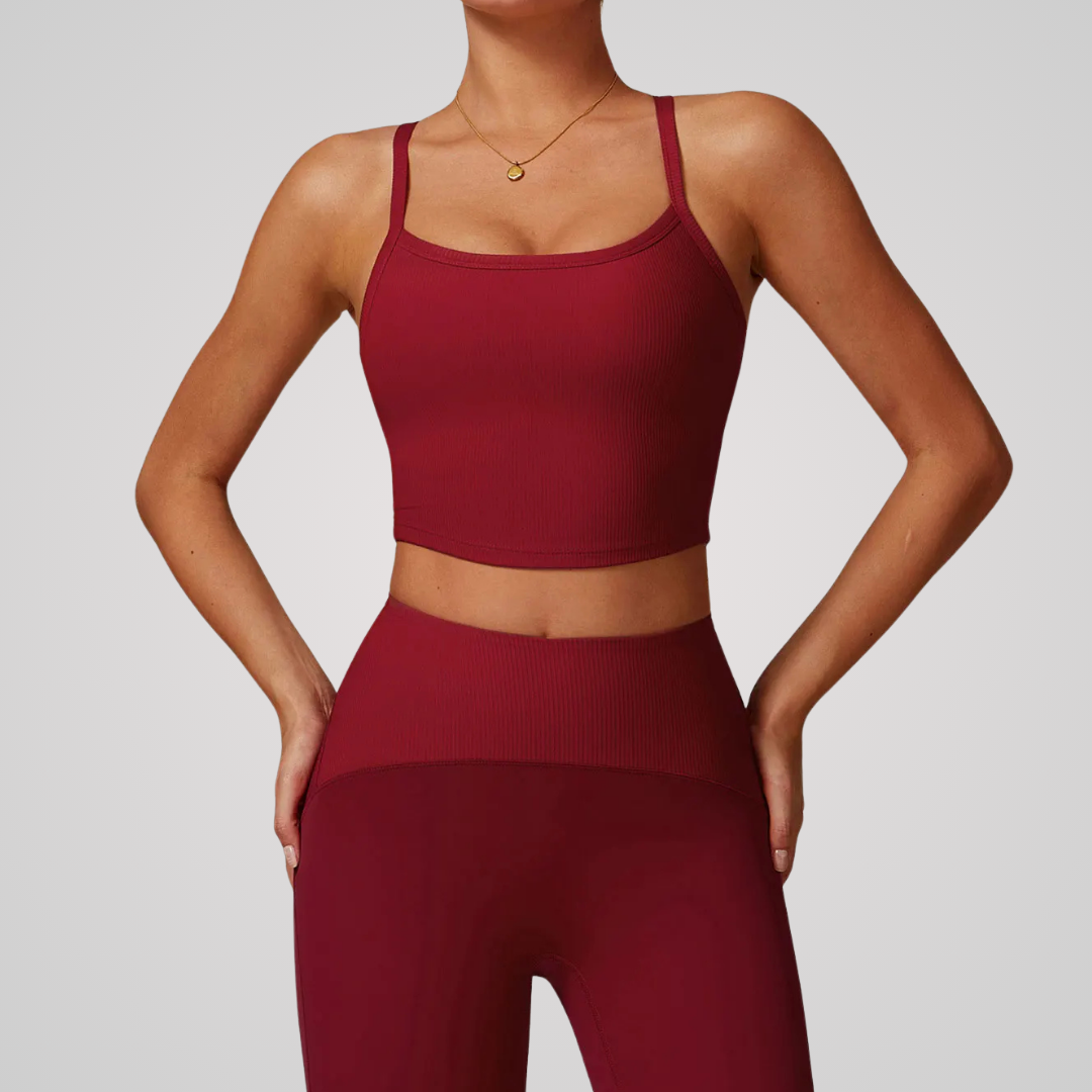 TRACER RIBBED CROP SINGLET