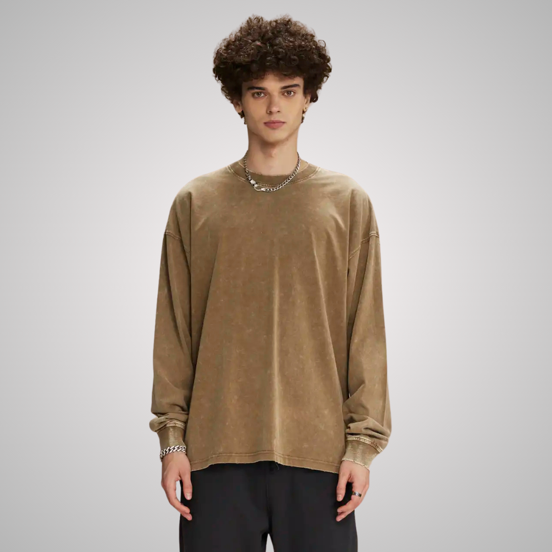 THE TURO DISTRESSED LONG SLEEVE
