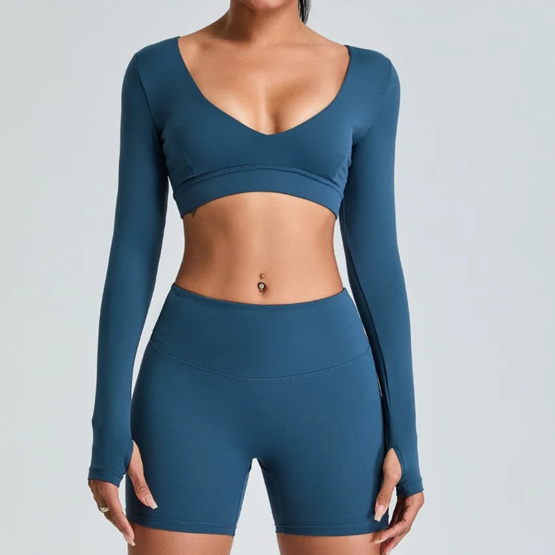 HOUSTON CROPPED LONG SLEEVE