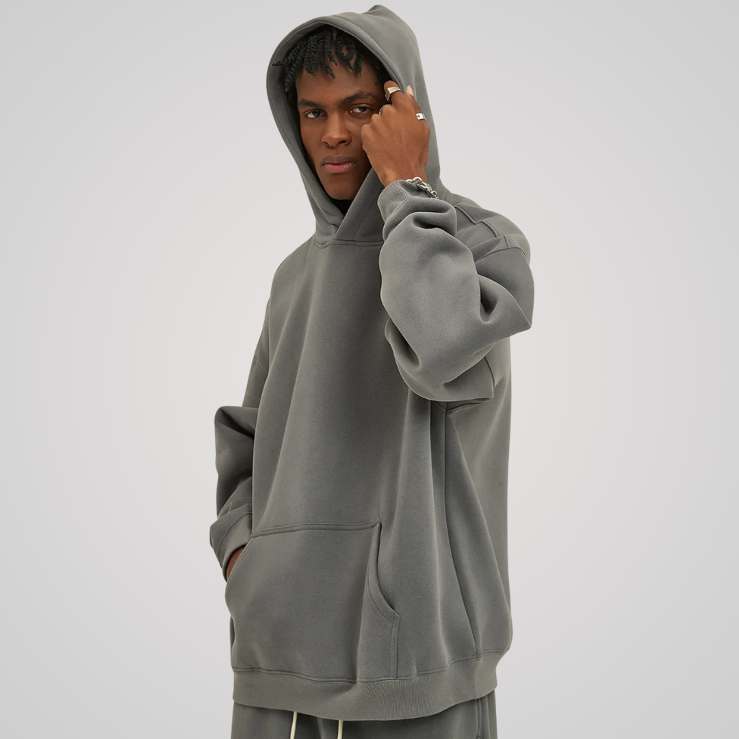 VEIL FLEECE-LINED UNISEX COTTON HOODIE