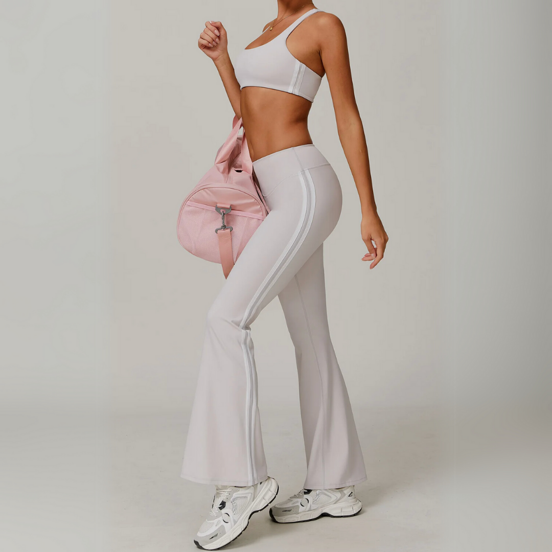 TAMERIA FLARED MID-RISE LEGGINGS