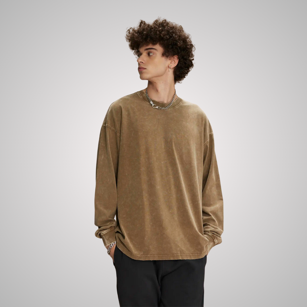 THE TURO DISTRESSED LONG SLEEVE