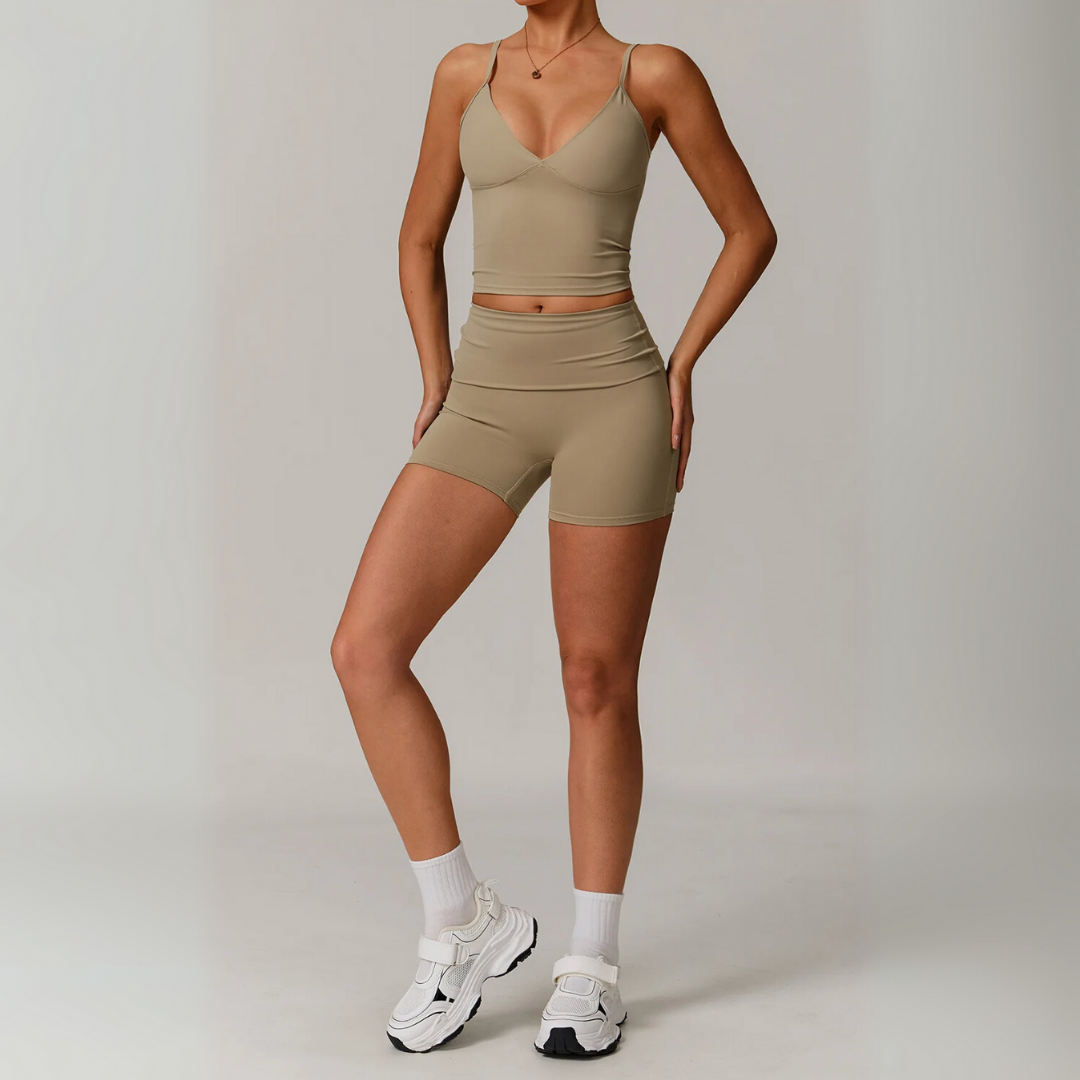 THE PLUNGE SINGLET & SHORTS SET