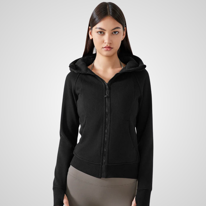 TALLARA FLEECE-LINED WINDPROOF HOODIE-Hoodies-Gym Giants