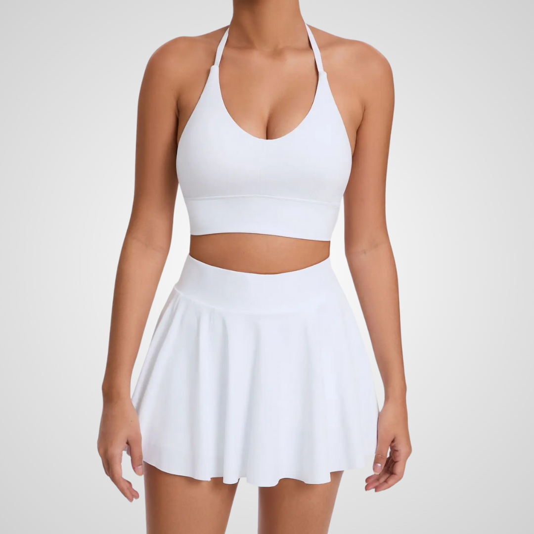 KARELIA HALTER TENNIS SKORT SET