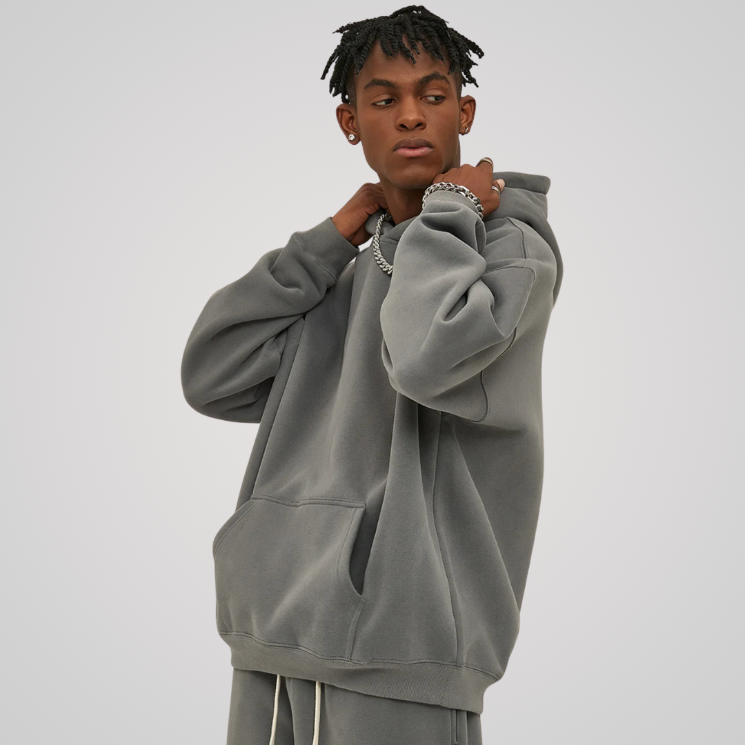 VEIL FLEECE-LINED UNISEX COTTON HOODIE